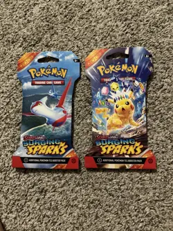 (2x) Pokemon TCG: Surging Sparks Sleeved Booster Packs Factory Sealed - Image 3