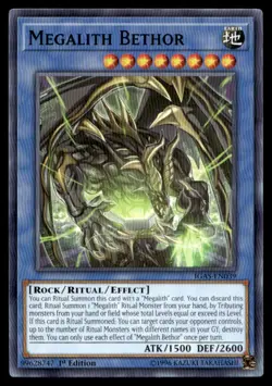 Megalith Bethor - IGAS-EN039 - 1st Edition - YuGiOh - Image 1