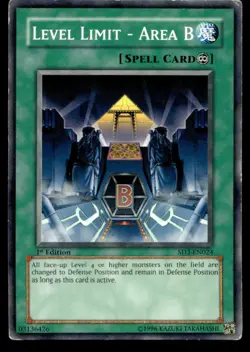 Level Limit - Area B - SD3-EN024 - 1st Edition - YuGiOh| Buy 2 Get 1 Free - Image 1