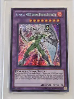 PSA 9 (POP 3) Elemental HERO Shining Pheonix Enforcer + chaos emperor dragon psa - Image 2