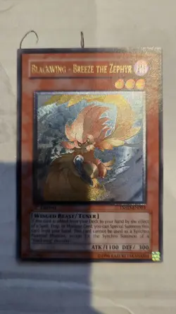 YuGiOh Blackwing Breeze the Zephyr TSHD-EN003 1st Edition Ultimate Rare MINT - Image 1