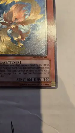 YuGiOh Blackwing Breeze the Zephyr TSHD-EN003 1st Edition Ultimate Rare MINT - Image 4