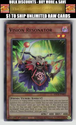 Yugioh Structure Deck: The Crimson King #SDCK-EN002 Vision Resonator - Image 1