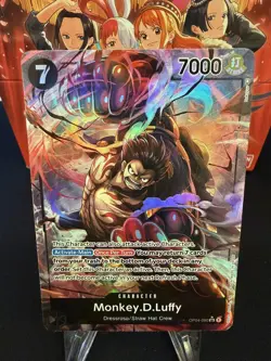 Monkey.D.Luffy Alternate Art OP04-090 Kingdoms Of Intrigue SR One Piece LP TCG - Image 1