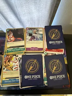 One Piece 3,000 Card OP01/OP02/OP03 Non Foil Bulk Lot. Near Mint English - Image 2