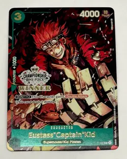ONE PIECE Card Game Eustass “Captain” Kid P-003 Store Championship Winner Sealed - Image 1