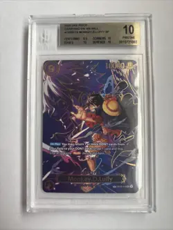 #2 ONE PIECE OP13 CARRYING ON HIS WILL OP09-119 MONKEY D LUFFY PSA 10 SP ALT ART - Image 1