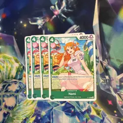 Nami P-102 Promo English X4 Playset One Piece TCG - Image 1