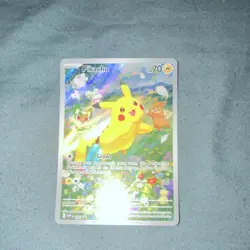Pokemon Pikachu Promo SVP 001 Holo Card Lot of 2 - Collectible English Cards - Image 1