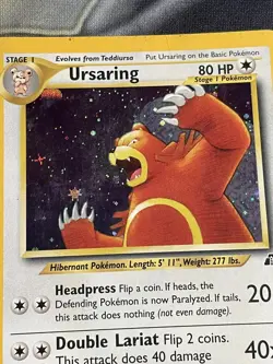 Pokemon TCG Ursaring Neo Discovery 15/75 Holo Unlimited Rare Card - Image 4