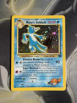 Pokemon Cards: Gym Challenge Rare Holo: Misty's Golduck 12/132 WOTC - Image 1