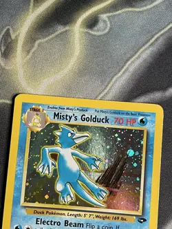 Pokemon Cards: Gym Challenge Rare Holo: Misty's Golduck 12/132 WOTC - Image 2