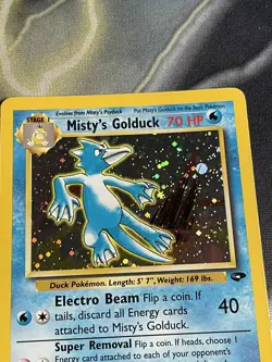 Pokemon Cards: Gym Challenge Rare Holo: Misty's Golduck 12/132 WOTC - Image 4