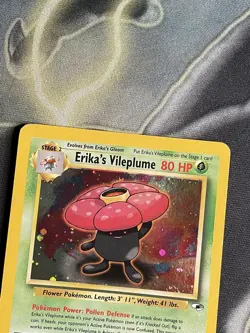 Pokemon TCG Gym Heroes Erika's Vileplume Holo Rare Card 5/132 NM - Image 2