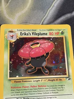 Pokemon TCG Gym Heroes Erika's Vileplume Holo Rare Card 5/132 NM - Image 3