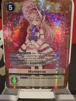 Digimon Card Game Homeros BT24-102 SEC Foil Time Stranger Secret Rare - Image 1