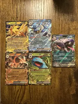 Pokemon TCG MEW English 151 EX Rare Lot Of 5 Cards. Blastoise, Venusaur, More… - Image 1