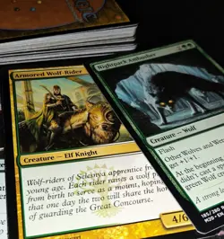 Armored Wolf-Rider 60 Card Mtg Deck Green White - Image 1