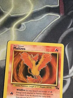 Pokemon Card Fossil Set Non-Holo Moltres 27/62 WOTC - Image 3
