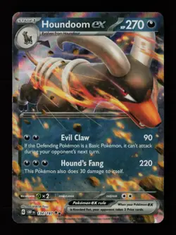 Houndoom ex 134/197 Holo SV03: Obsidian Flames Pokemon Card - Image 1