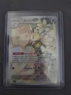 Pokemon TCG Journey Together: Lillie's Ribombee 164/159 Illustration Rare Card - Image 1