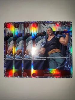 One Piece Card Game Benn.Beckman OP09-009 SR English X4 Playset TCG CCG - Image 1