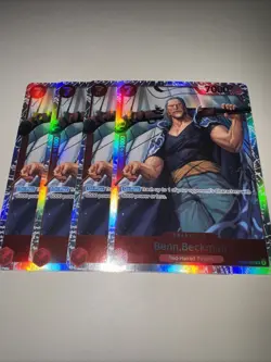One Piece Card Game Benn.Beckman OP09-009 SR English X4 Playset TCG CCG - Image 4