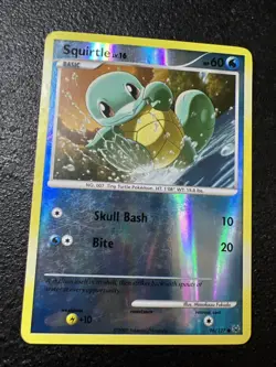 2009 Pokemon SQUIRTLE Platinum REVERSE HOLO Foil Base Set Series Card 96/127 Lp - Image 1