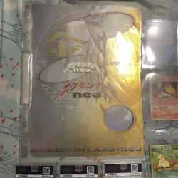 Neo Premium File Meganium Typhlosion Feraligatr Old Back Pokemon Card Japanese - Image 5