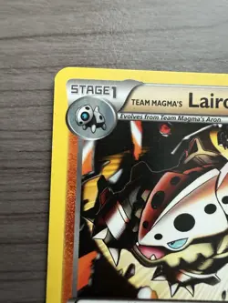 Pokemon TCG Team Magma's Lairon 13/34 Double Crisis Regular Card LP - Image 2