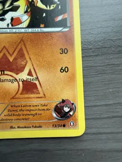Pokemon TCG Team Magma's Lairon 13/34 Double Crisis Regular Card LP - Image 5