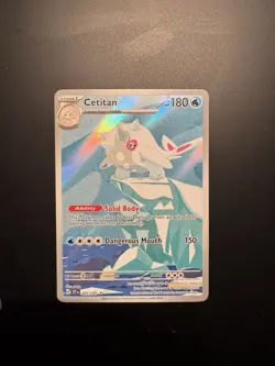 Pokemon Cetitan Holo TCG Card 201/191 Sv08: Surging Sparks Illustration Rare - Image 1