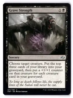 Grave Strength LP* Fate Reforged ENGLISH 071/185 mtg -UnltdCards - Image 1