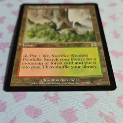 Magic: The Gathering Wooded Foothills Onslaught Rare Land Regular Rob Alexander - Image 5