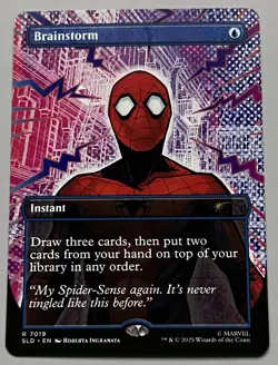 MTG Secret Lair Drop Brainstorm Instant RARE REGULAR #7019 - Image 1