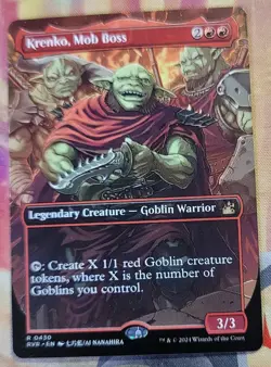 Krenko, Mob Boss (Anime Borderless) MTG Ravnica Remastered (RVR) (NM) - Image 1