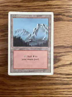 MTG: Vintage ‘94 Revised 3rd Ed 50X Mountains Mana Lot - HP Condition - Image 1