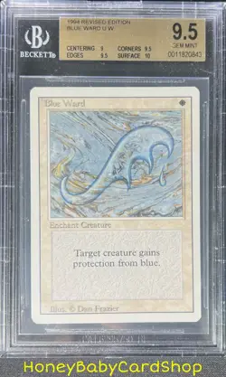MTG 3rd Edition Revised 1994 Blue Ward BGS 9.5 GEM MINT Old School 93/94 - Image 1