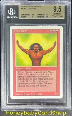 MTG 3rd Edition Revised 1994 Mijae Djinn BGS 9.5 GEM MINT Old School 93/94 - Image 1