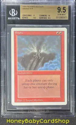 MTG 3rd Edition Revised 1994 Smoke BGS 9.5 GEM MINT Old School 93/94 - Image 1