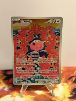 Pokemon TCG Flamigo 227/193 Illustration Rare – Paldea Evolved Scarlet & Violet - Image 2