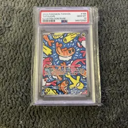 Pokemon TCG Tatsugiri Twilight Masquerade Illustration Rare Card 186/167 PSA 10 - Image 1
