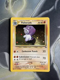 Pokemon Poliwrath 9/75 Holo Rare Neo Discovery Card WOTC Original - Image 1