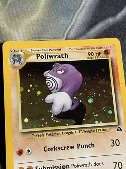 Pokemon Poliwrath 9/75 Holo Rare Neo Discovery Card WOTC Original - Image 4