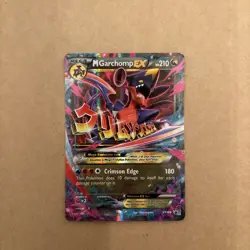 2016 Pokemon Mega M Garchomp EX Holo Black Star Promo Rare XY168 MP - Image 1