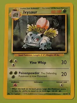 Pokemon Ivysaur 30/102 Base Set Regular Uncommon - Image 1