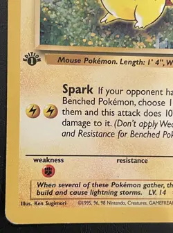 1999 Pikachu Pokemon Jungle 1st Edition 60/64 Card TCG WOTC Vintage Rare First - Image 5