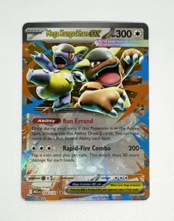 Mega Kangaskhan ex 104/132 Me01 Mega Evolution Holo Pokemon TCG - Image 1