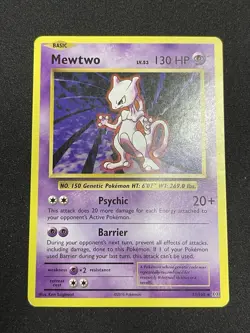 Pokemon Mewtwo 51/108 Rare Non Holo XY Evolutions 2016 English LP - Image 2