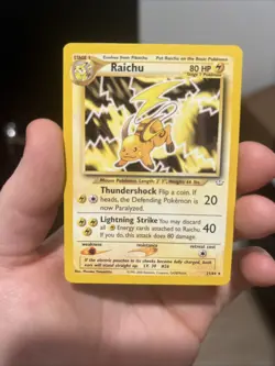 Pokemon Raichu 21/64 Base Set 2 Rare Regular Card Nintendo TCG English 2000 - Image 1